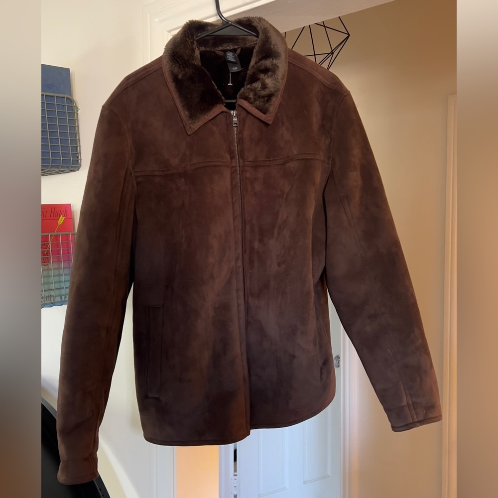 Men's Brown Suede Jacket